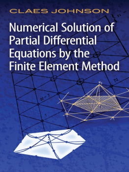 Johnson Numerical Solution of Partial Differential Equations by the Finite Element Method