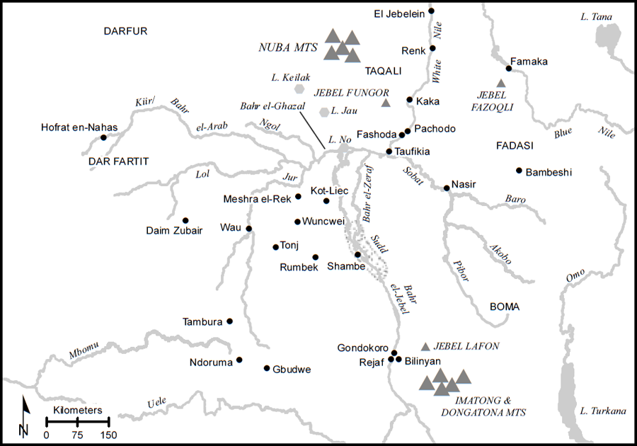 Map 2 South Sudan in the nineteenth century Map by Brian Edward Balsley GISP - photo 3