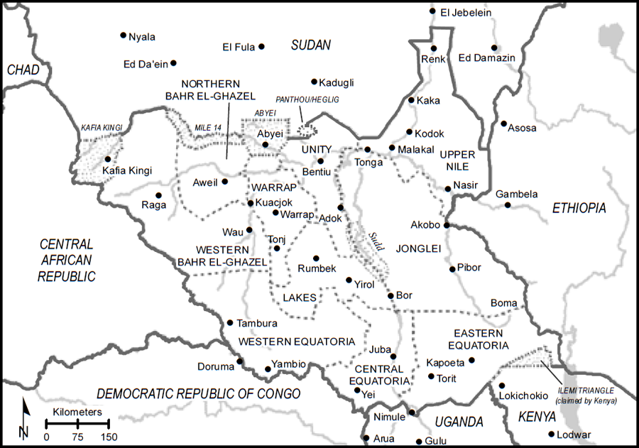 Map 4 South Sudan in 2011 Map by Brian Edward Balsley GISP Introduction - photo 5