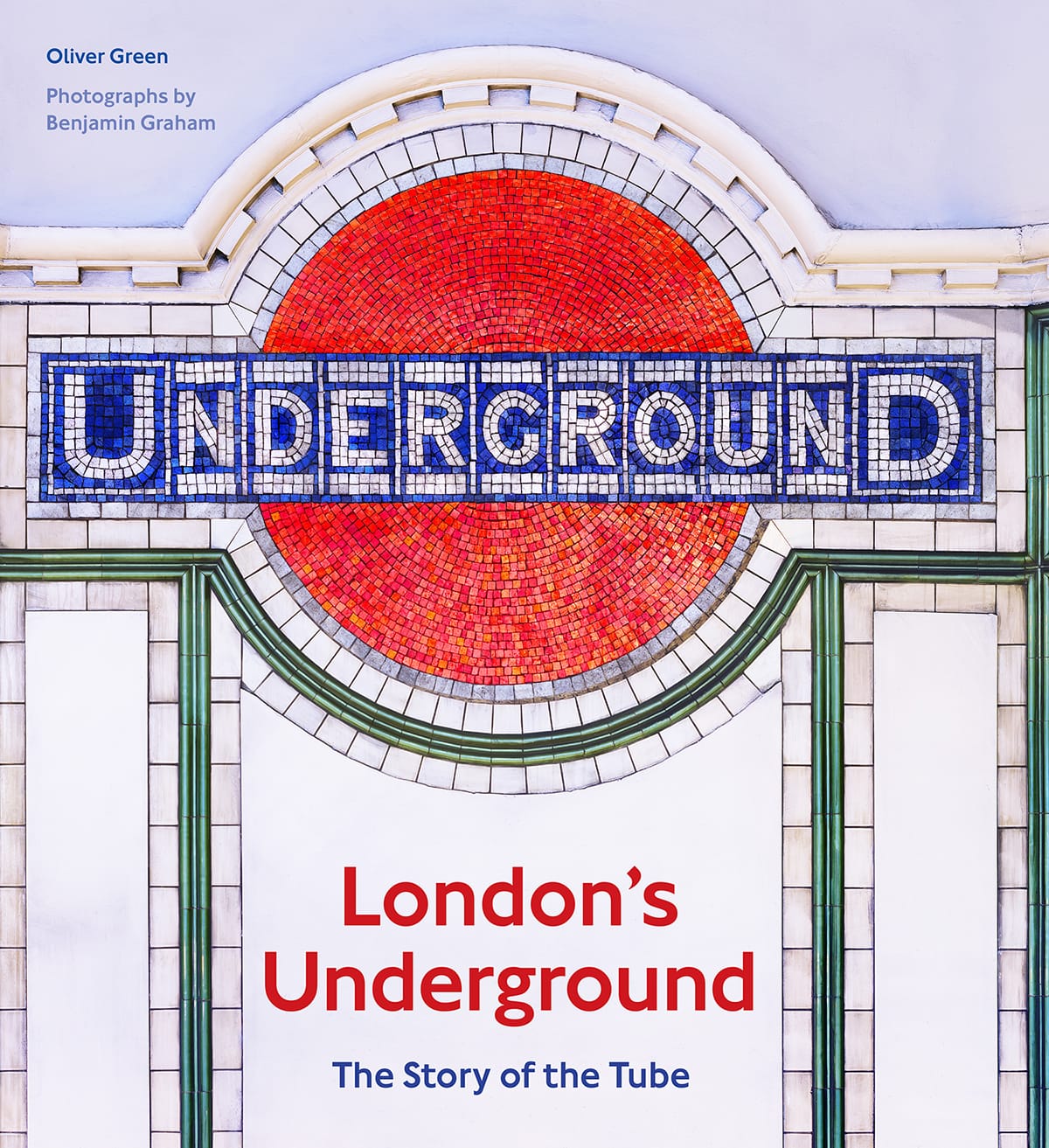 A Tube train reflected in the platform tiling at Marble Arch station on the - photo 1