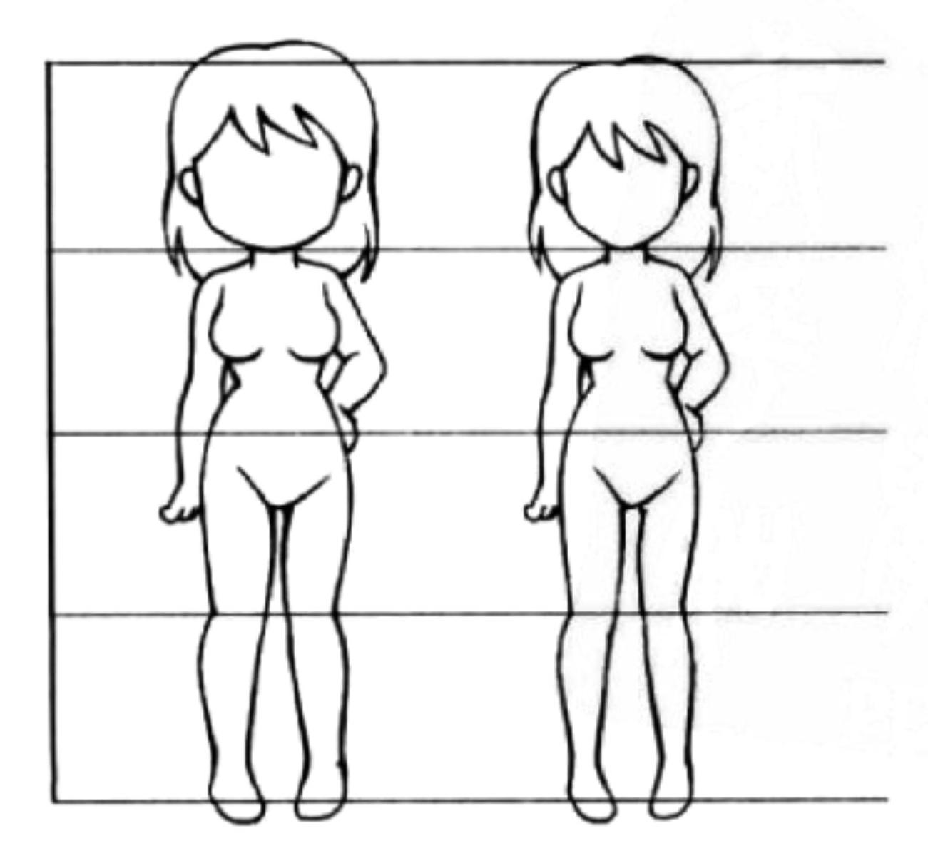 The same head-to-body ratio will produce different effects because of different - photo 12