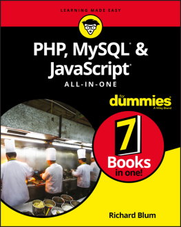 Blum PHP, MySQL & Javascript all-in-one for dummies