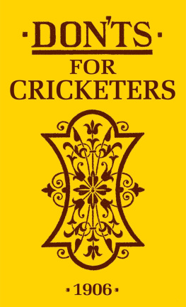 Bloomsbury (Firm) - Donts for Cricketers