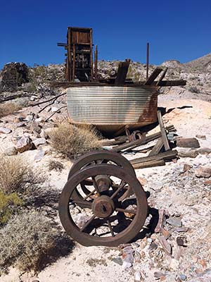 mining remains at the Inyo Mine Camp Joshua trees in Lee Flat - photo 6