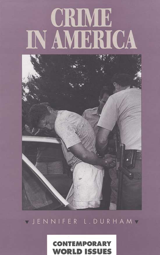 CRIME IN AMERICA A Reference Handbook Jennifer L Durham - photo 1