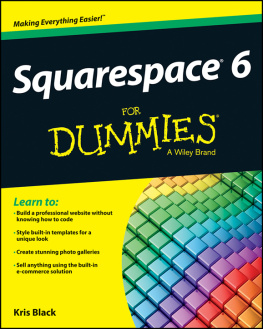 Black - Squarespace 6 For Dummies