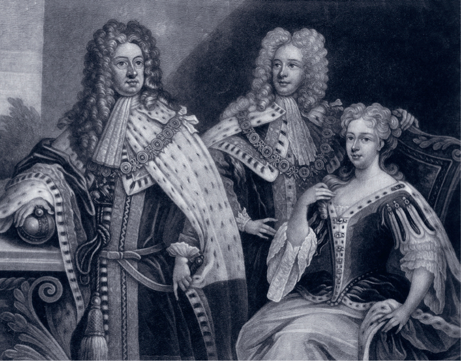 George with his son Georg August the future George II and daughter-in-law - photo 9