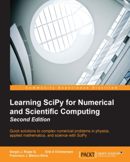 Blanco-Silva Francisco - Learning SciPy for Numerical and Scientific Computing