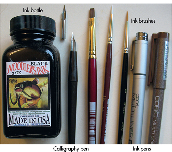 Inks After your pencil work inking will give permanence and boldness to your - photo 5