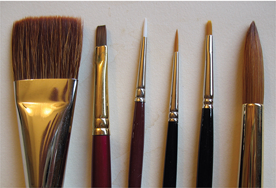 Traditional Brushes Brushes come in a bewildering variety of shapes and sizes - photo 6