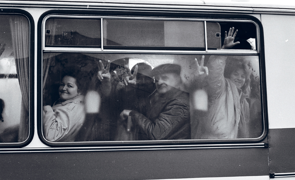 Prague Czechoslovakia November 1989 Riding to the Velvet Revolution Mass - photo 2