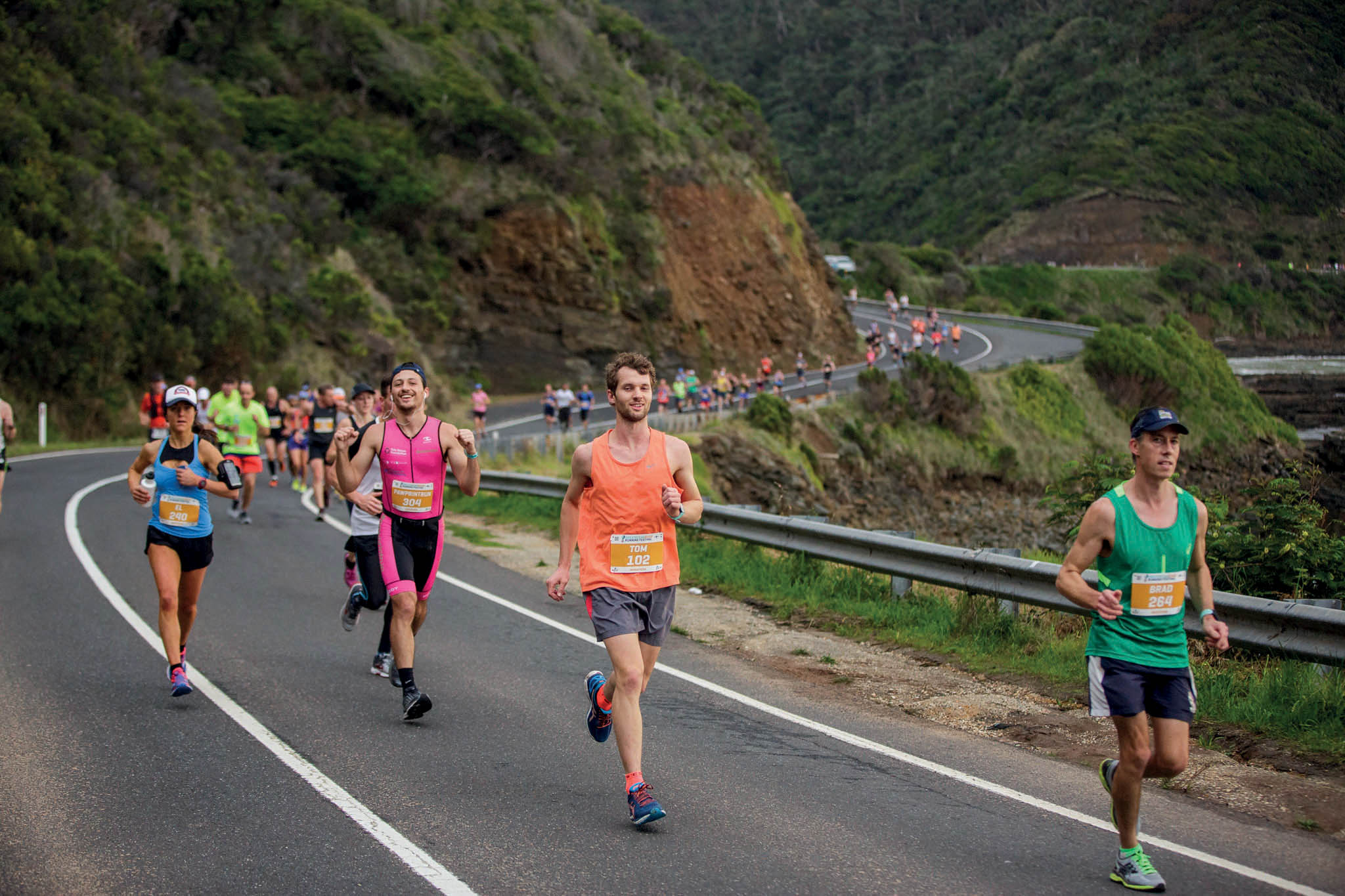 Courtesy of the Great Ocean Road Marathon running the Great Ocean Road in - photo 5