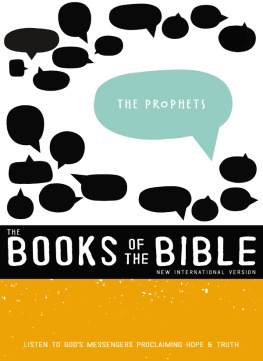 Biblica NIV, the Books of the Bible, The Prophets