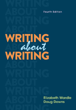 Elizabeth Wardle - Writing about Writing