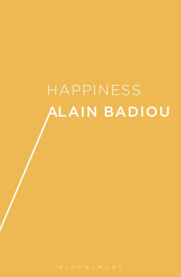 Alain Badiou Happiness