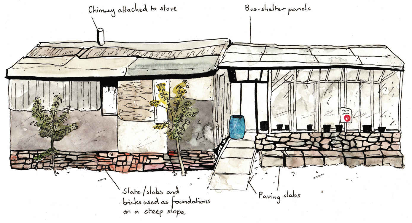 Some greenhouses are attached to the hut or are built as one the structure - photo 14