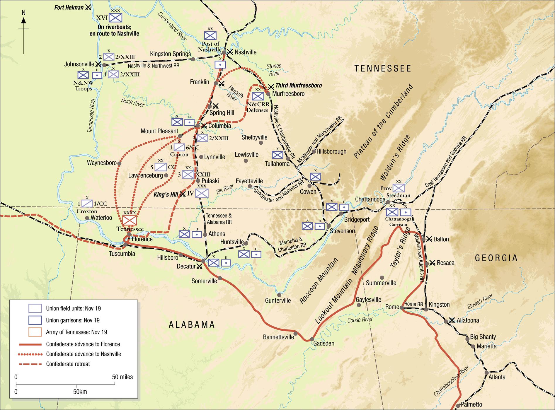 The Nashville Campaign 1864 ORIGINS OF THE CAMPAIGN Late September of 1864 - photo 2