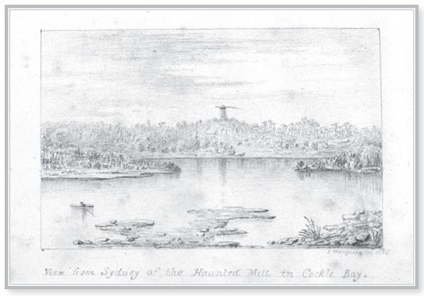 John Thompson View from Sydney of the haunted mill in Cockle Bay 1832 - photo 3