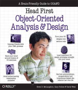 Brett McLaughlin Head First Object-Oriented Analysis and Design