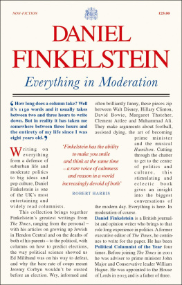 Daniel Finkelstein - Everything in Moderation