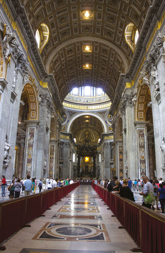 Interior of St Peters Basilica Rome Stage 28 Stretching out over 28 days and - photo 9