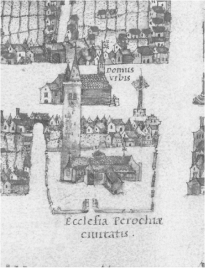 3 Holy Trinity parish church St Andrews from the Geddy map c1580 4 - photo 5