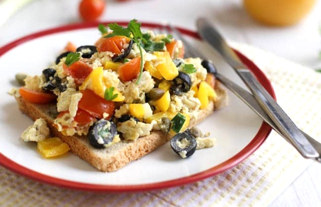 The heaps of vegetables really liven up these scrambled eggs They add plenty - photo 9