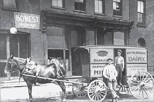 The Fifth Avenue Dairys horse and buggy are pictured here around 1910 - photo 2