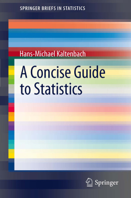 Kaltenbach - A Concise Guide to Statistics