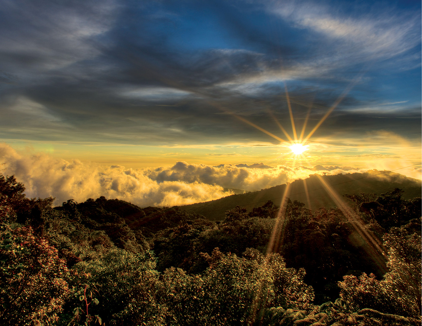 A spectacular view from Cerro Amigos in Monteverde Zipping Through the - photo 12