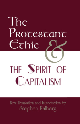 Kalberg Stephen - The Protestant Ethic and the Spirit of Capitalism