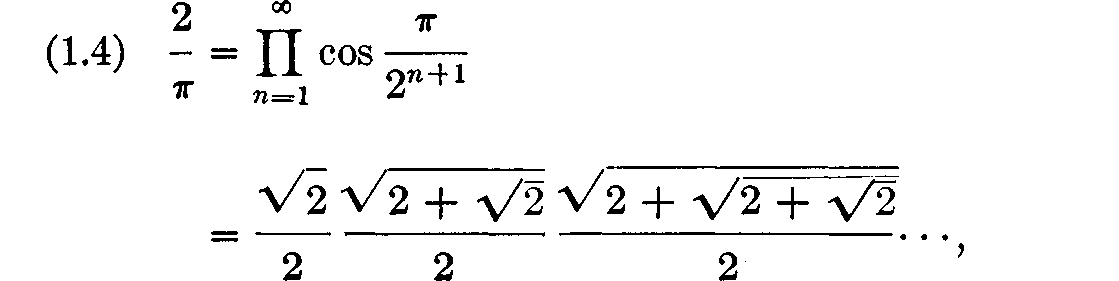 a classical formula due to Vieta Another look at Vietas formula So far - photo 6