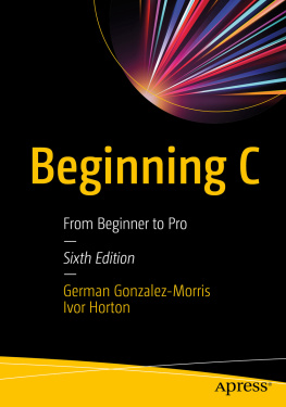 German Gonzalez-Morris - Beginning C