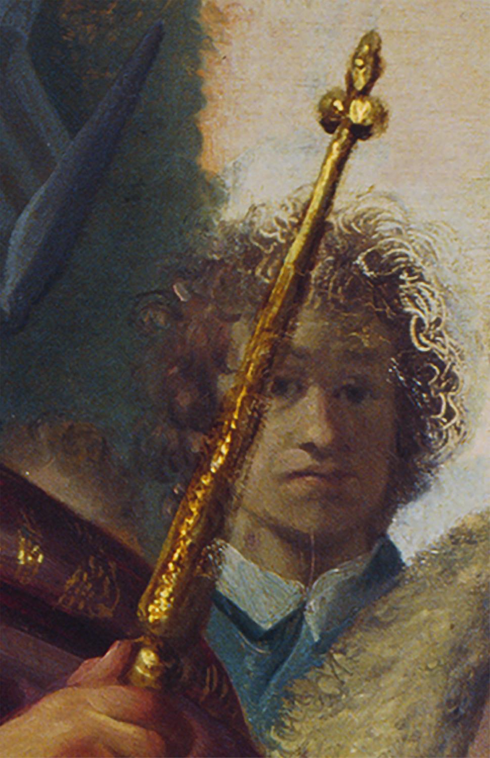 The Leiden History Painting with self-portrait of the painter detail 1626 - photo 1