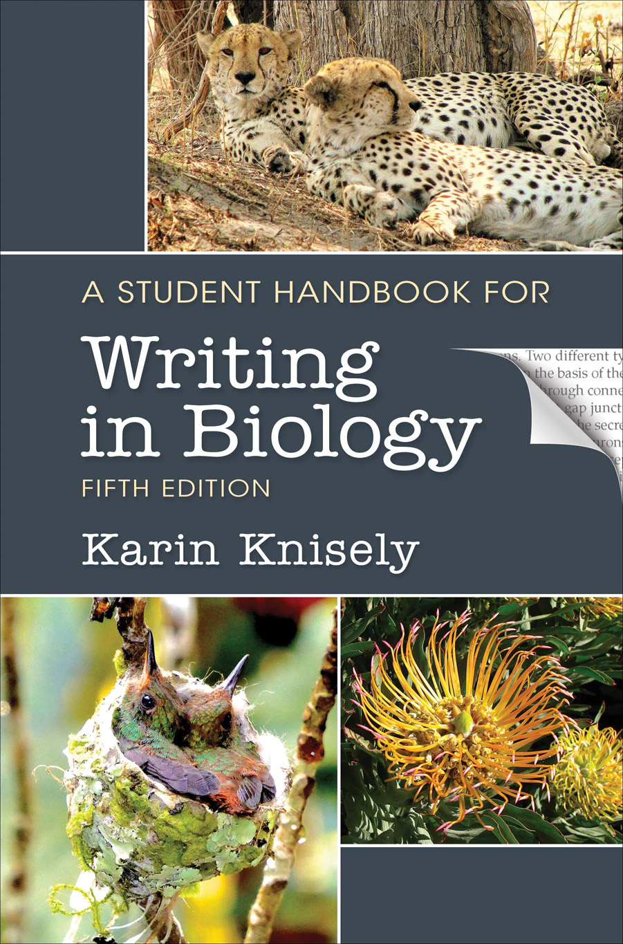 The text on the page reads A Student Handbook for Writing in Biology Fifth - photo 1