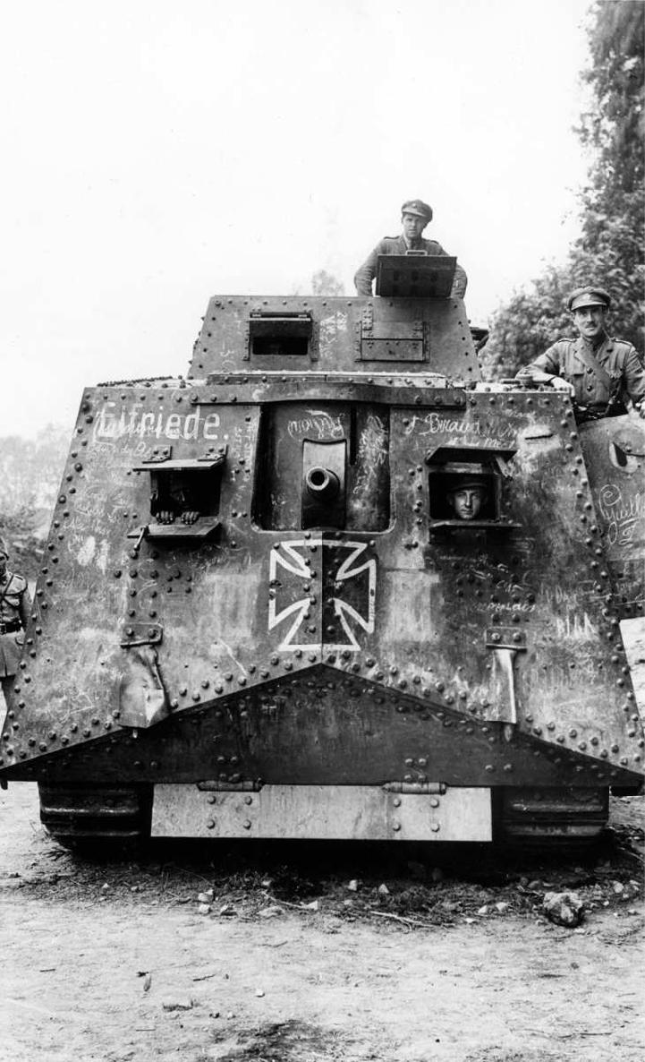 The early days of German armour A captured German A7V heavy tank only 20 of - photo 4