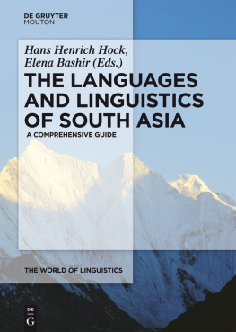 Bashir Elena The Languages and Linguistics of South Asia: A Comprehensive Guide