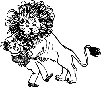 With open Jaws a Lion sprang And hungrily began to eat The Boy beginning at - photo 11