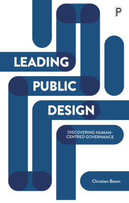 Bason Leading public design discovering human-centred governance