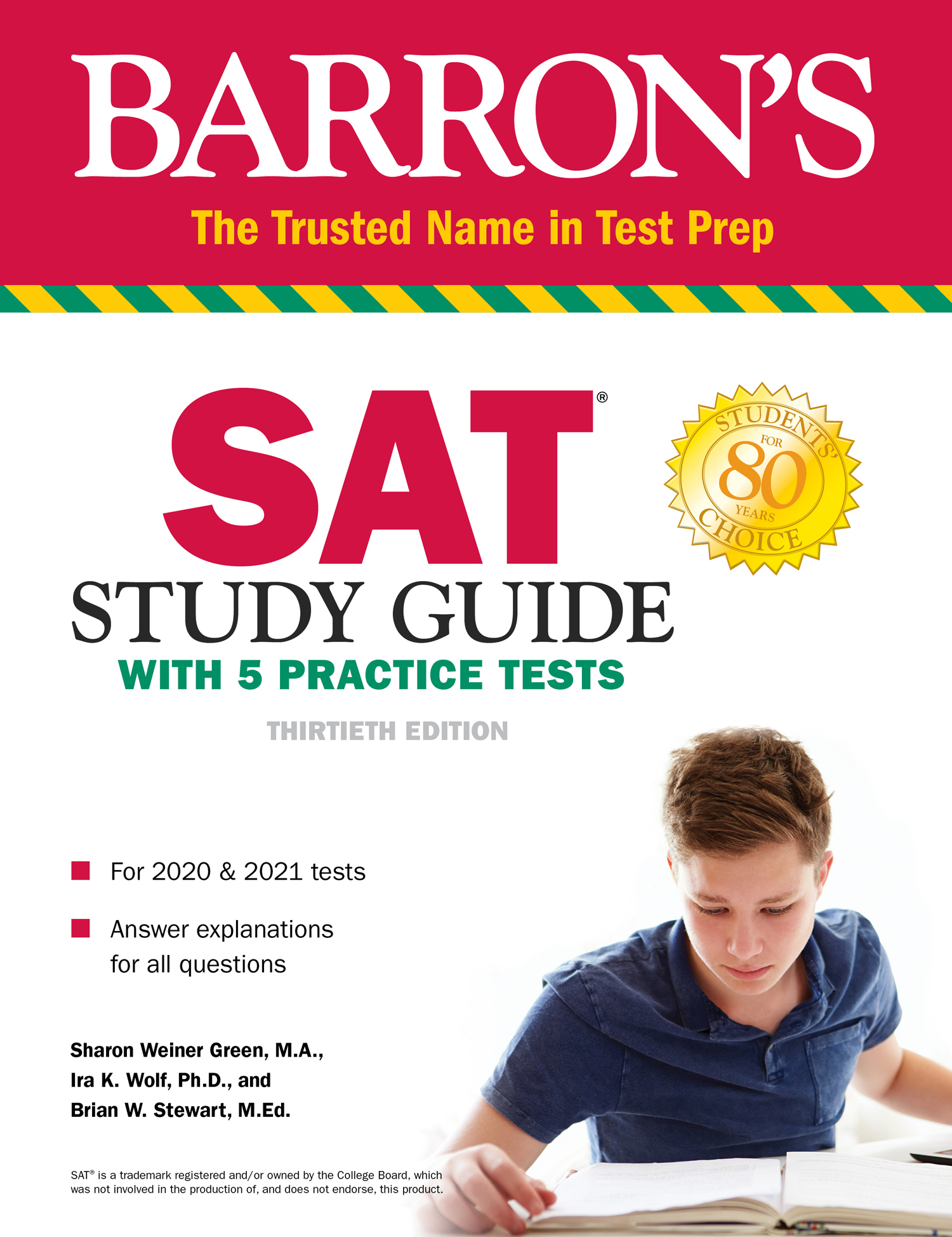 SAT Study Guide THIRTIETH EDITION Sharon Weiner Green MA Former - photo 1