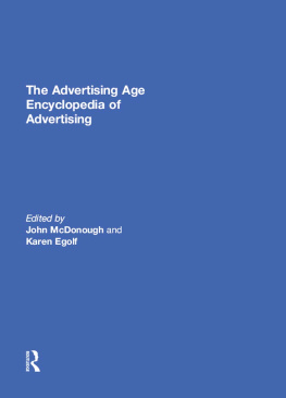 John McDonough - The Advertising Age Encyclopedia of Advertising
