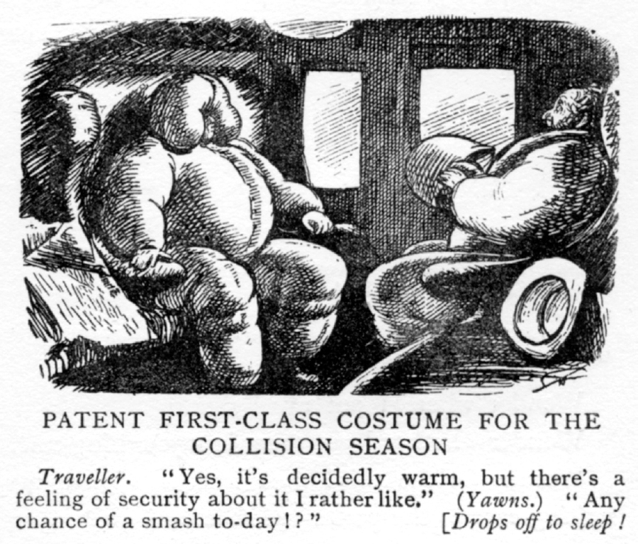 In the 1860s Punch advised its readers to dress for safety in the case of a - photo 2