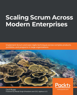 Cecil Rupp - Scaling Scrum Across Modern Enterprises: Implement Scrum and Lean-Agile techniques across complex products, portfolios, and programs in large organizations