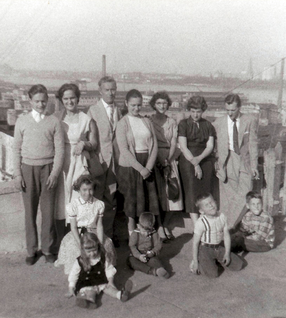 Lidias family as newly arrived immigrants in 1958 standing in North Bergen - photo 3