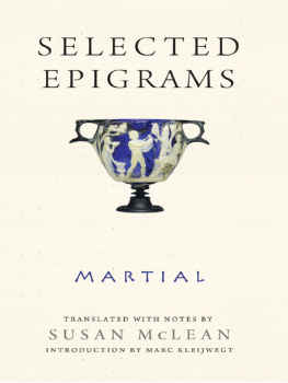 Martialis Marcus Valerius Selected Epigrams