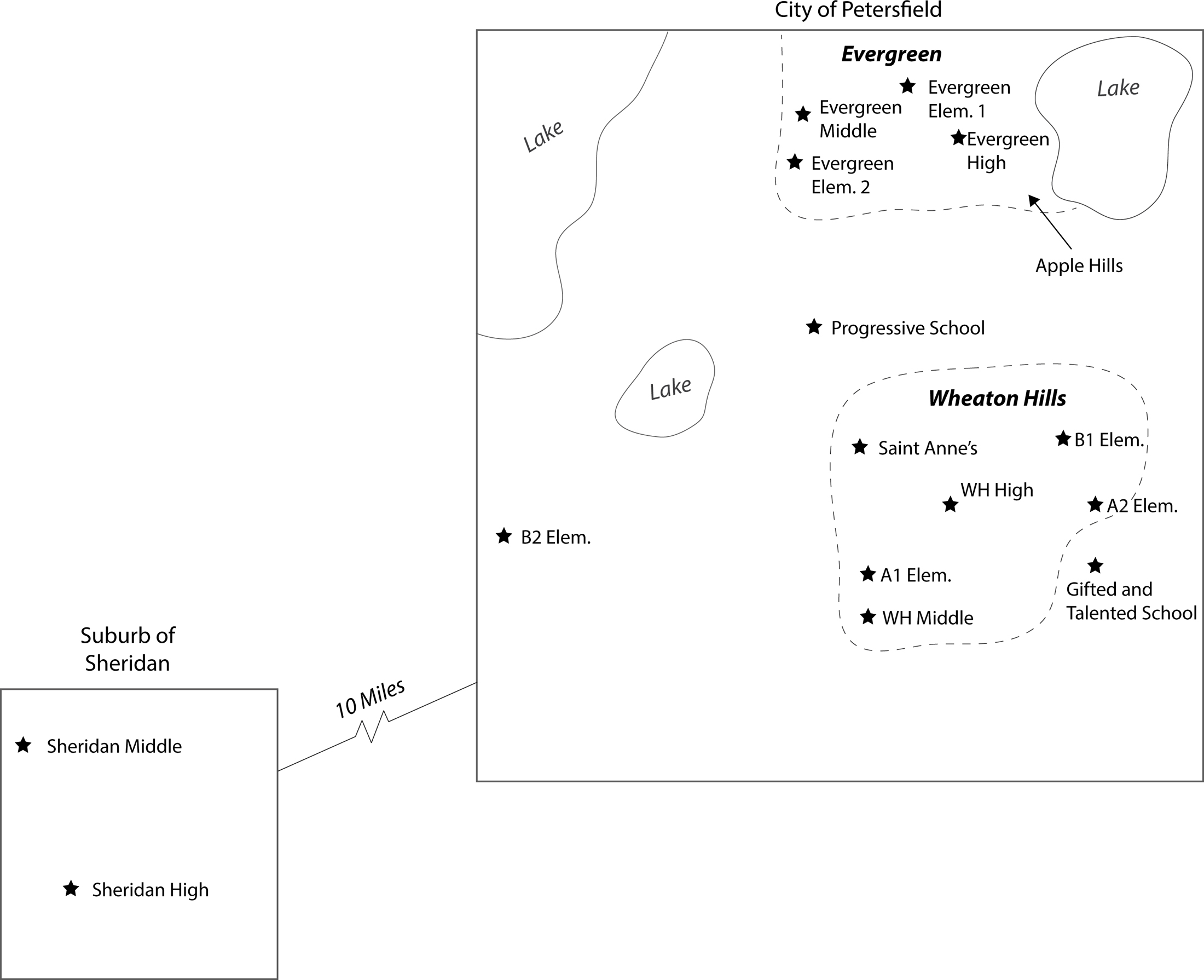 Map of Petersfield and Sheridan Introduction Racism is not a problem anymore - photo 3