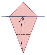 Valley-fold the bottom corner to the level of the two obtuse corners The - photo 23