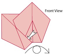 From the front view Insert the bottom left obtuse corner of one module part - photo 25