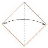 Valley-fold in half diagonally Unfold Valley-fold the bottom edges to - photo 2