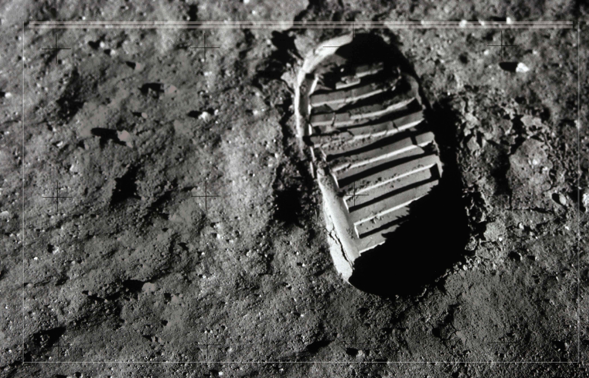 THE IMPRINT OF HUMANKIND The footprints of the astronauts are clearly visible - photo 2